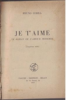 Aime roman de l amour - t'aime., le