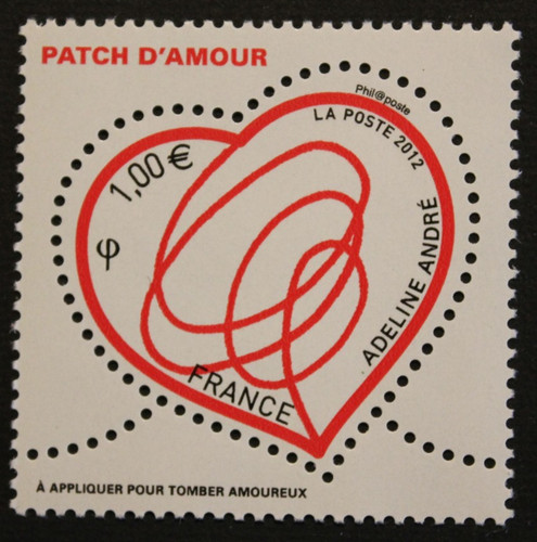 Francobollo francia coeur - francobollo,