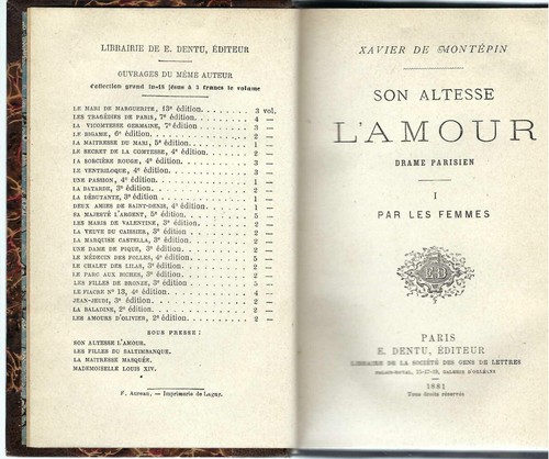 Son altesse amour - "son, l'